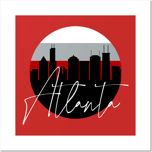 ATL Skyline Wall Art by funandgames